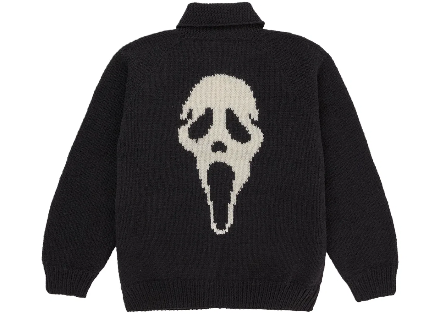 Мужской свитер с принтом Ghostface Cowichan Supreme, Black