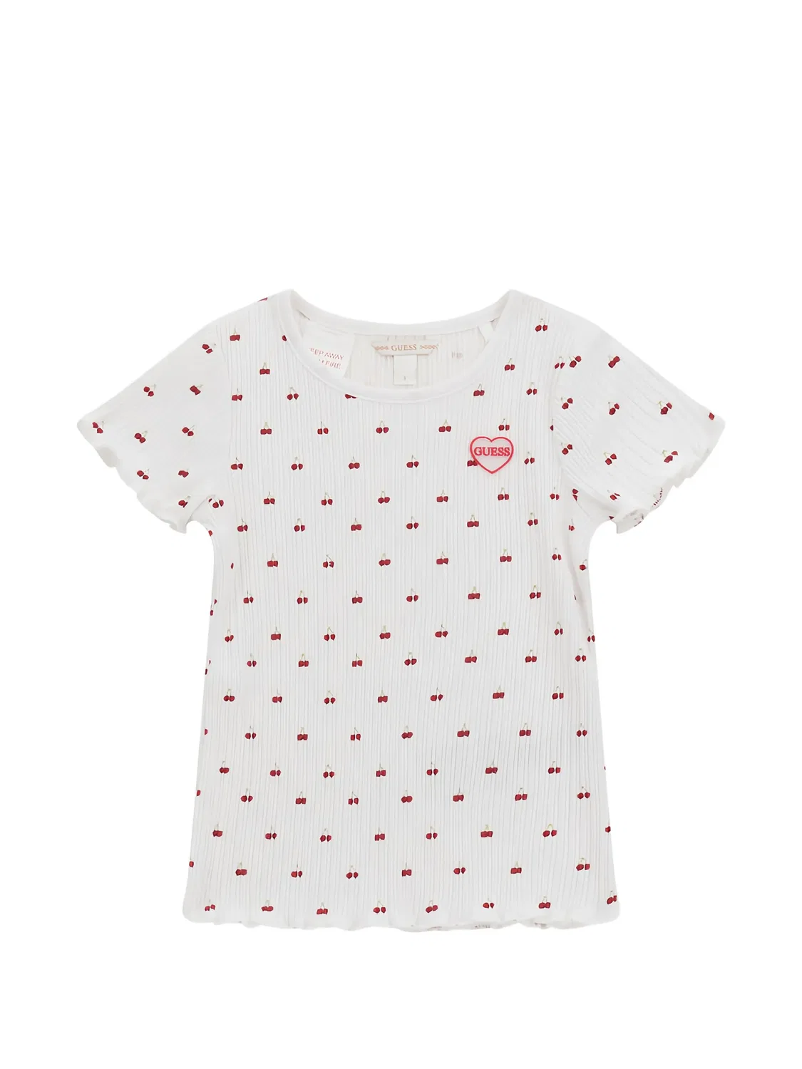 Футболка с декоративной резинкой Guess Usa, белый