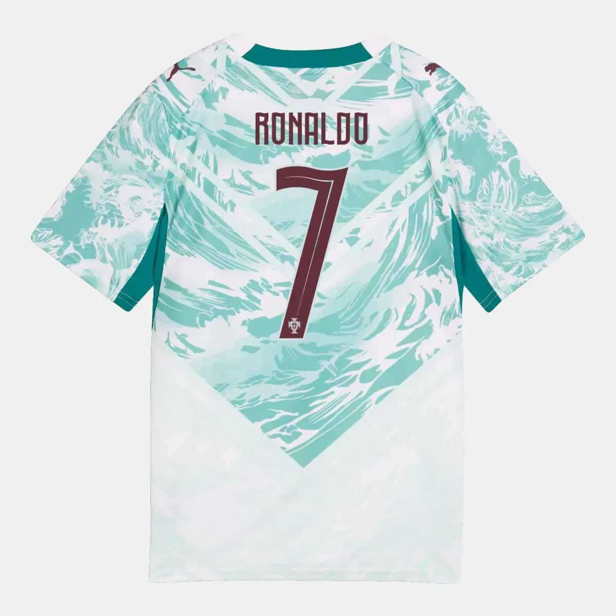 Детская футбольная футболка с длинным рукавом FPF Away Auth Player Puma, Blanco — фото 2