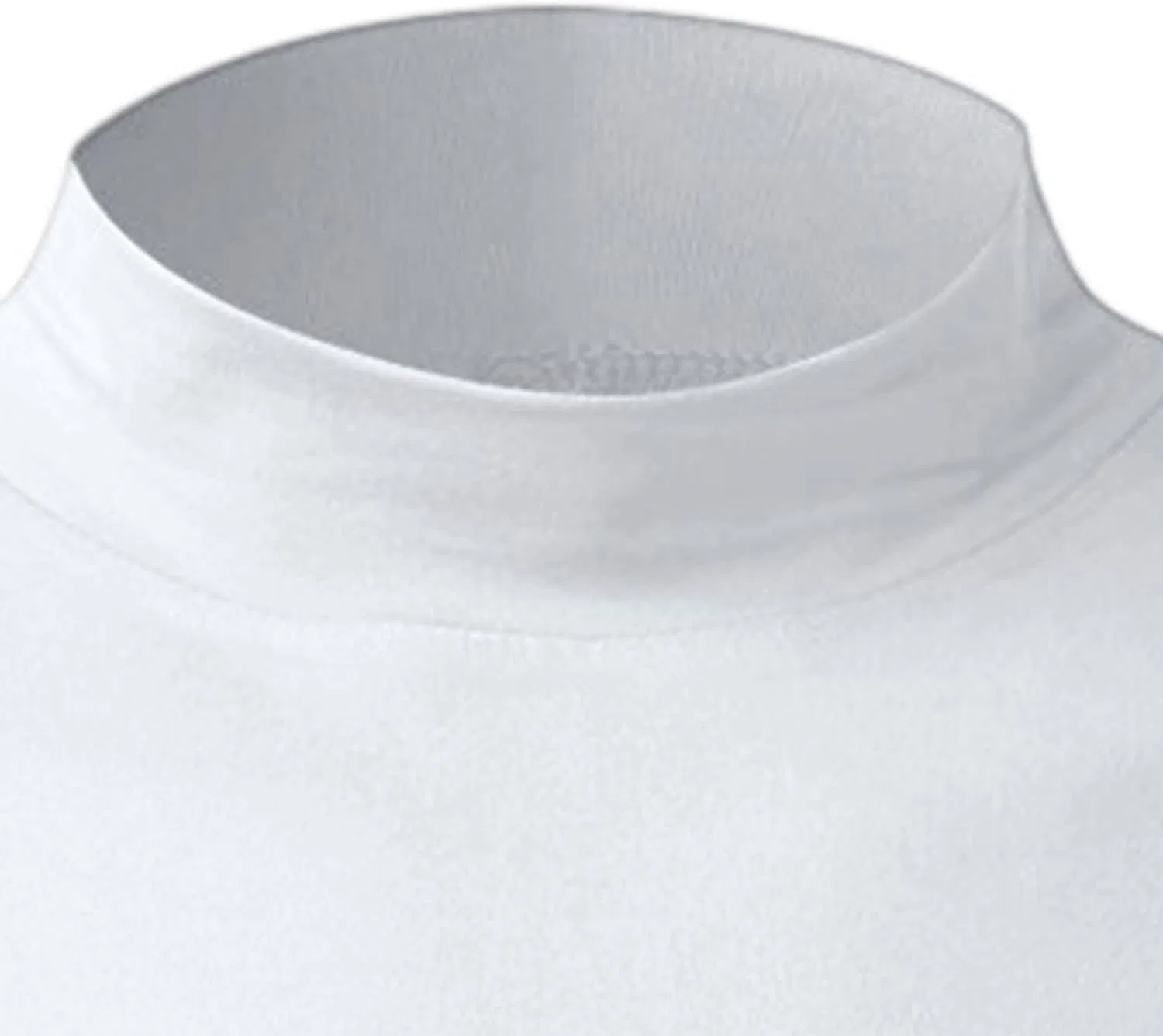 Мужская компрессионная водолазка с длинным рукавом, Solid, White — фото 4