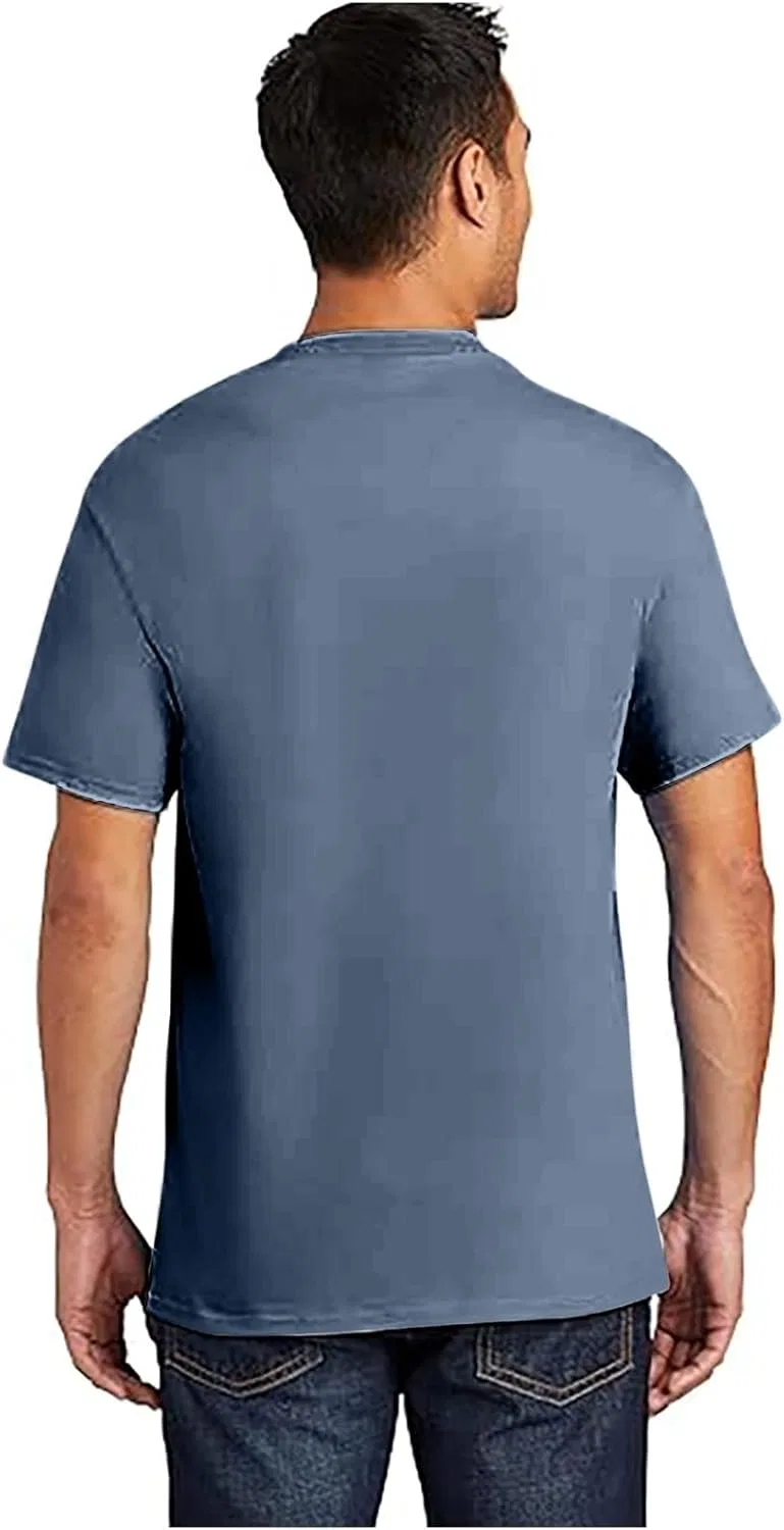 Мужская футболка с круглым вырезом из мягкого хлопка Athletic Slim Fit, Blue — фото 3
