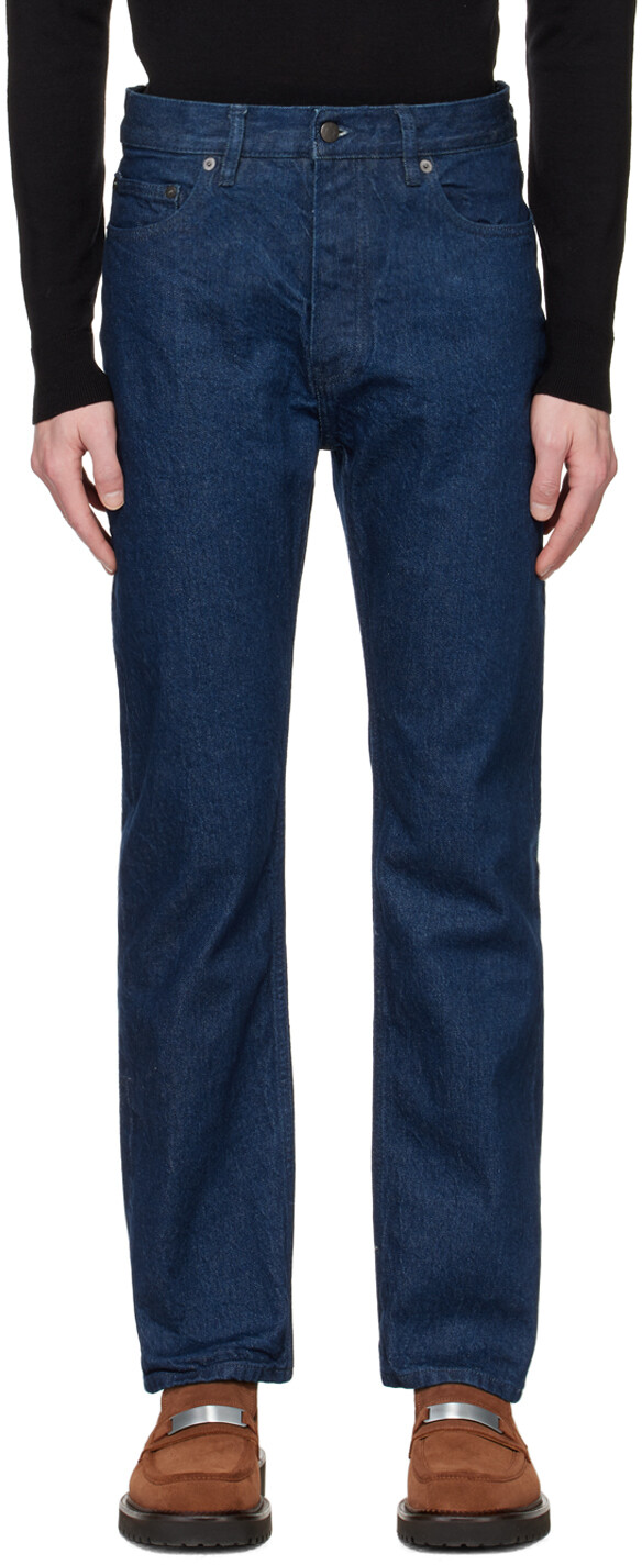 

Джинсы прямого кроя цвета индиго Filippa K