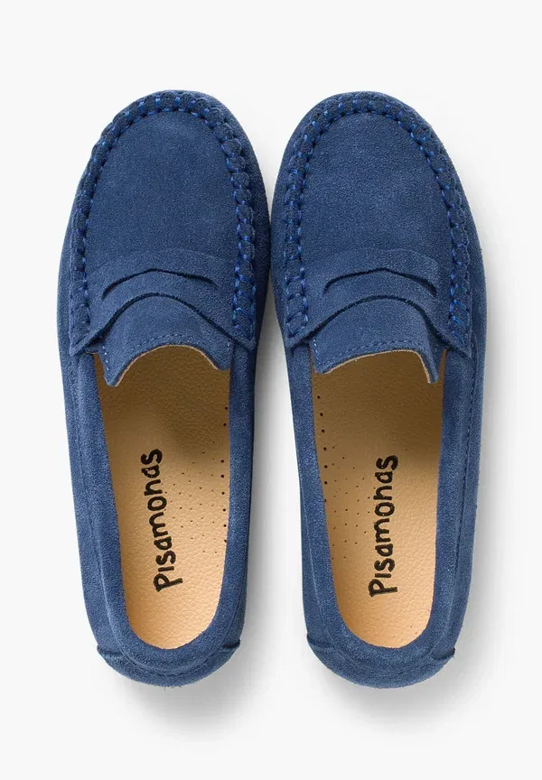 Мокасины кожаные Moccasins Pisamonas, azul jeans, синий — фото 3