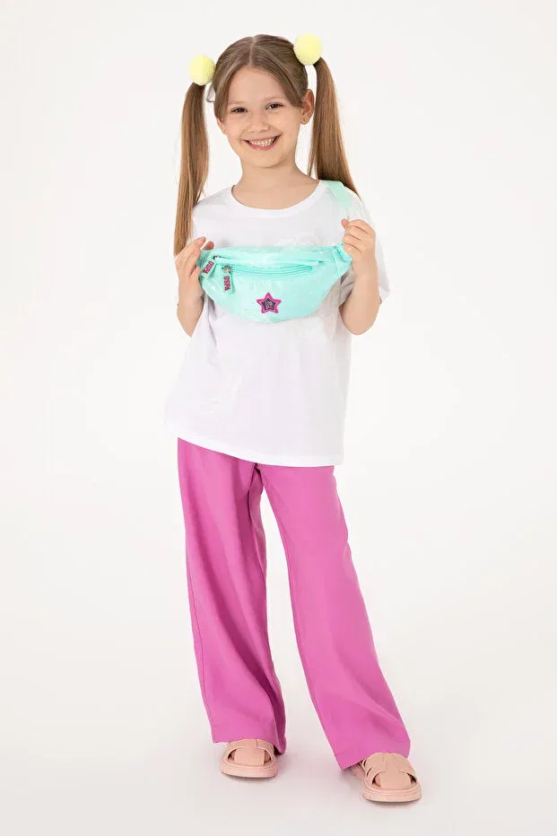Детские брюки для девочек свободного кроя U.S. Polo Assn., Fuchsia — фото 2