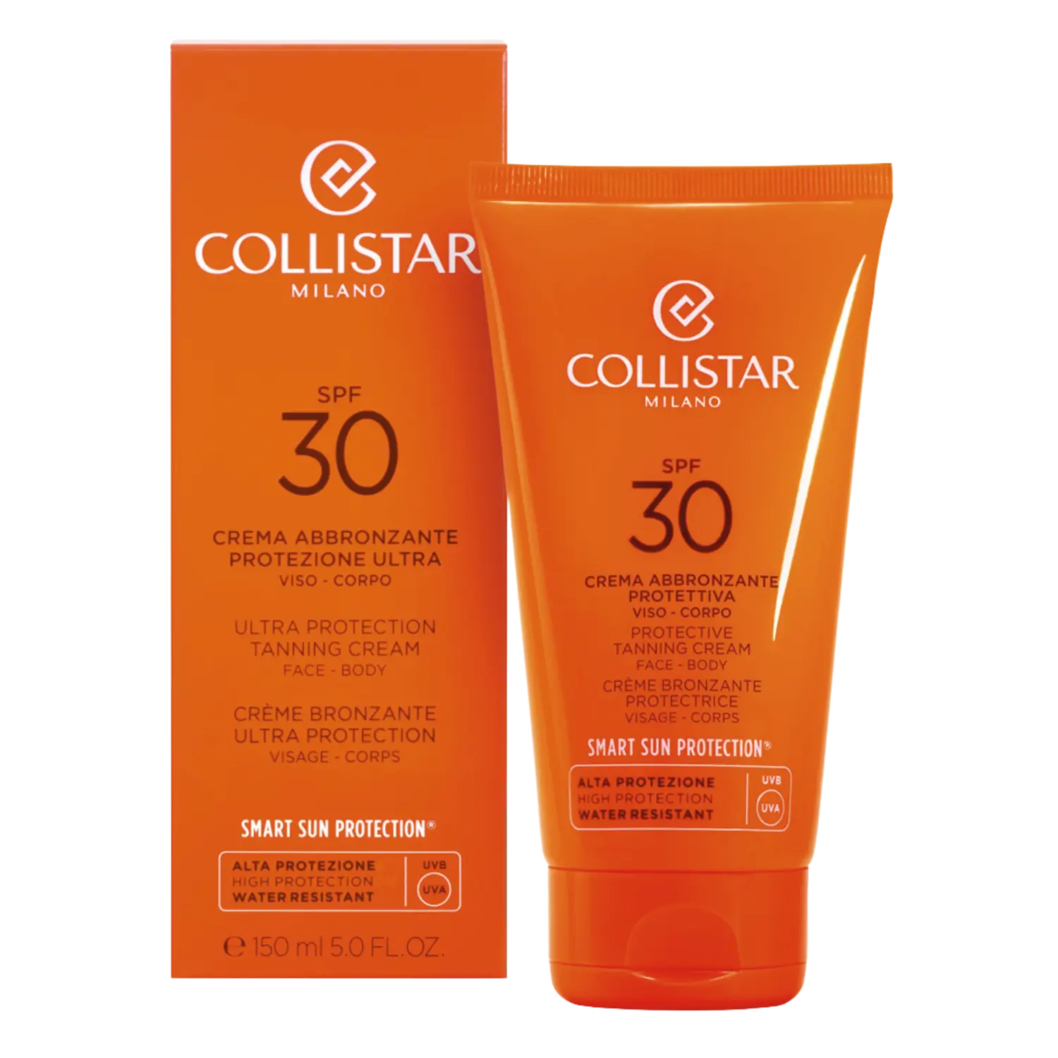 Collistar Smart Sun Protection защитный солнцезащитный крем для лица и тела SPF30 водостойкий, 150 мл — фото 2