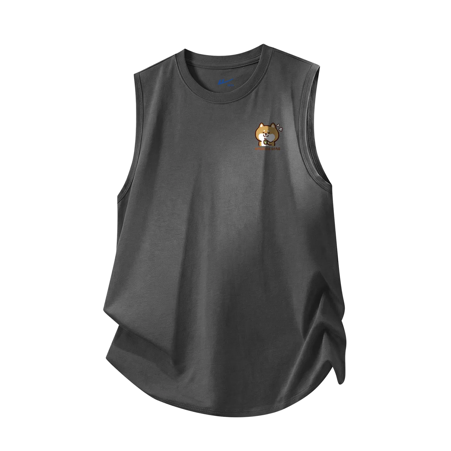 Детский топ без рукавов с круглым вырезом Medium Gray WARRIOR