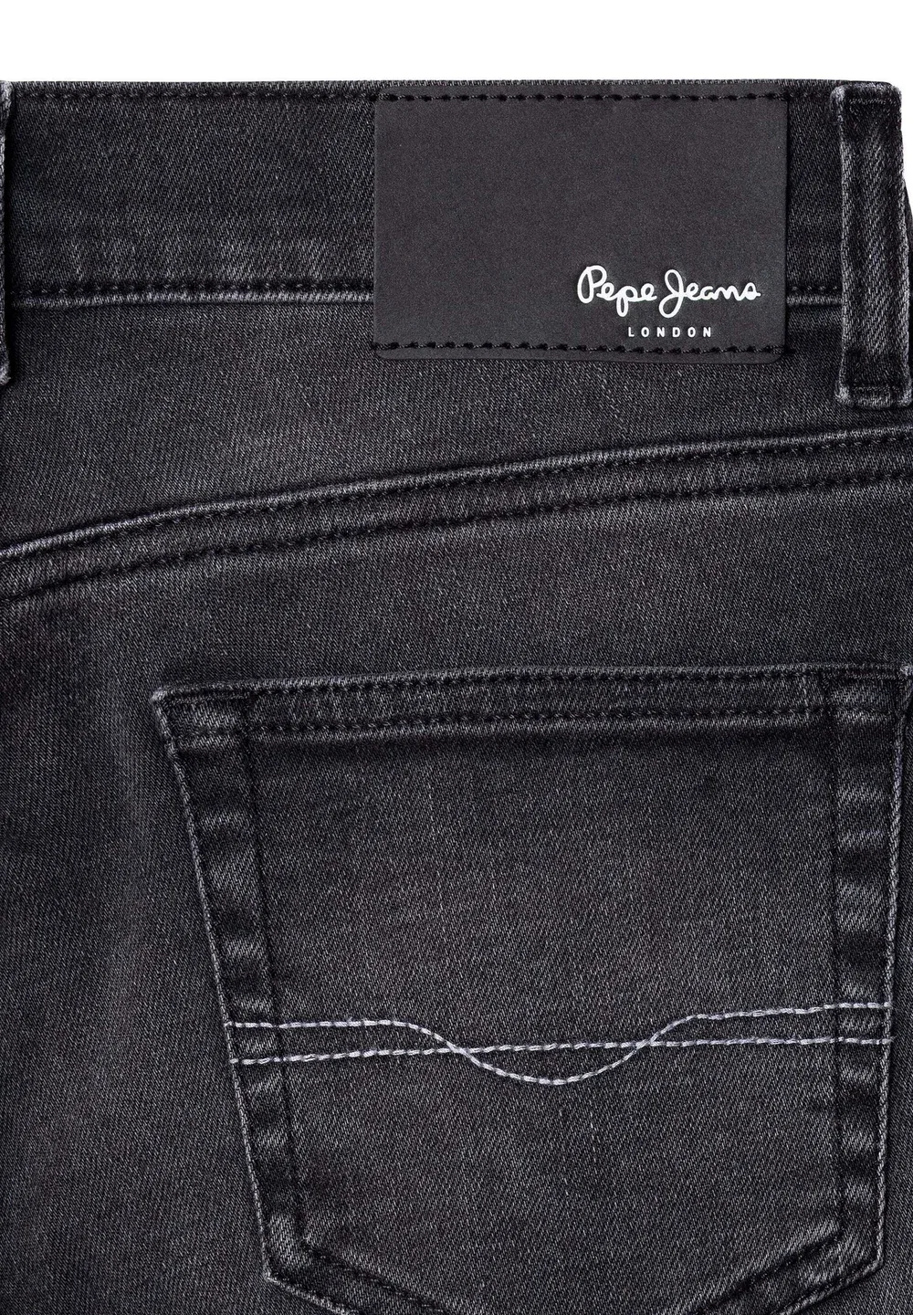 Узкие джинсы, цвет выцветший черный - узкие джинсы Pepe Jeans, Denim — фото 4