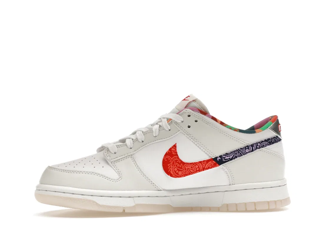 Детские кроссовки с принтом Nike Dunk Low Nike, White/Diffused Blue-White — фото 3
