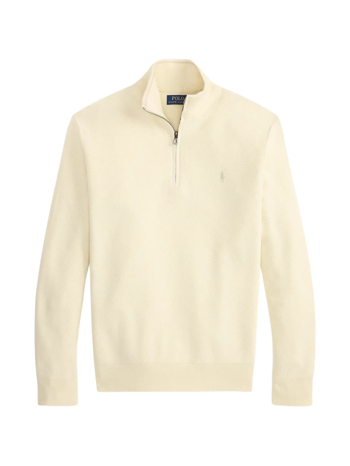Свитер с воротником на молнии Polo Ralph Lauren, нейтральные цвета