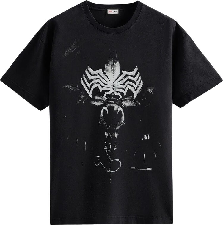 

Футболка Kith For Spider-Man Venom Vintage Tee 'Black', черный