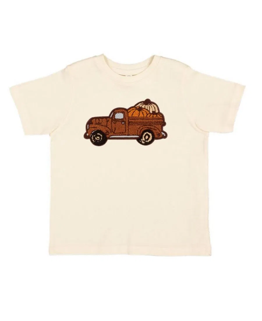 Футболка с длинным рукавом Fall Truck Patch Short Sleeve T-Shirt Sweet Wink, Natural Heather