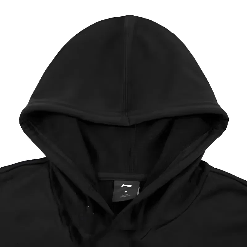 Детский спортивный комплект из худи и брюк с принтом Black Pullover Hoodie+Black Straight Fit Sweatpants Li-Ning — фото 4