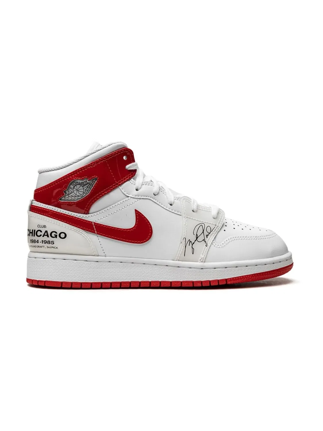 Кроссовки Air Jordan 1 Mid SS, белый — фото 3