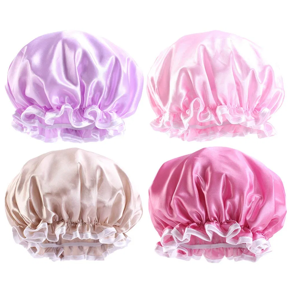 Шапочка для душа Minkissy, 4 шт, 25x25 см, мультиколор