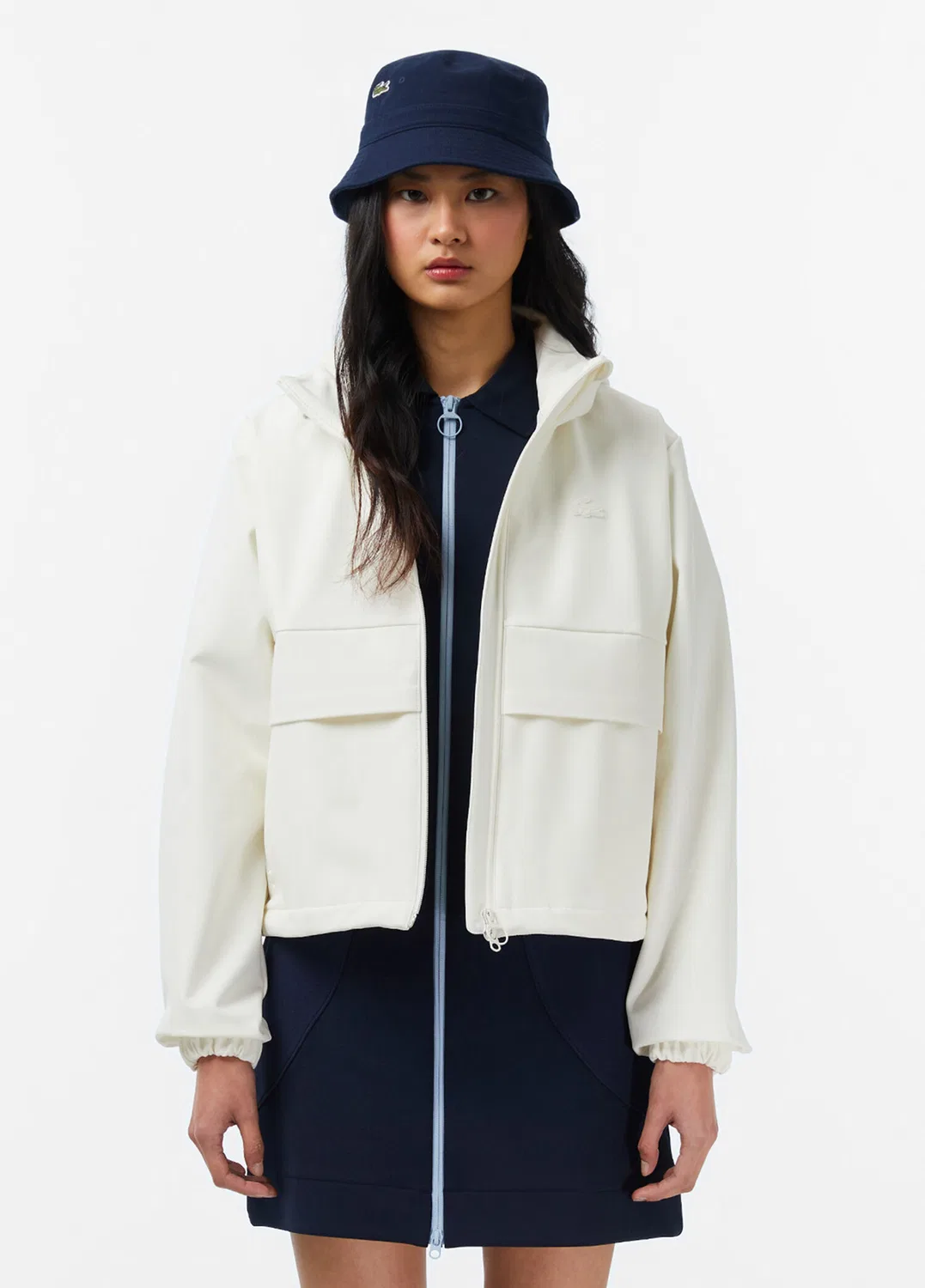 Дождевик Lacoste, кремовый