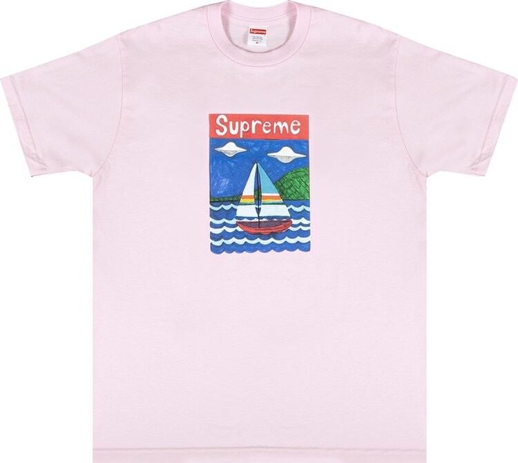 

Футболка Supreme Sailboat Tee 'Light Pink', розовый