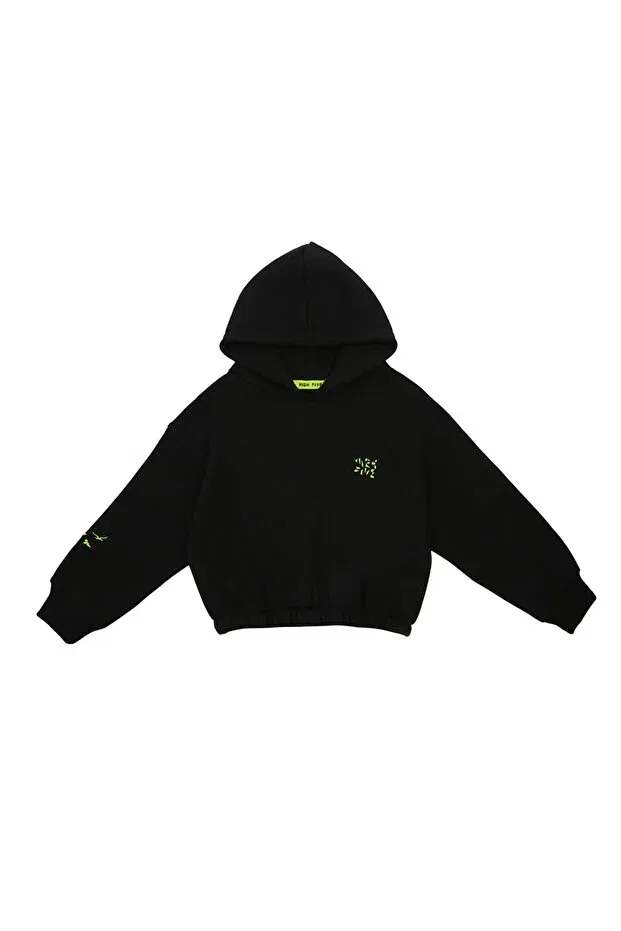 Детский спортивный костюм для девочек с капюшоном High Five, Black