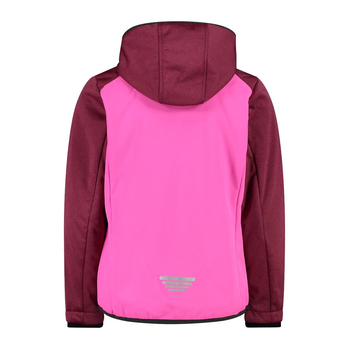 Детская софтшелл-куртка с капюшоном KID G JACKET FIX HOOD Cmp, Bordeaux Rosa — фото 2