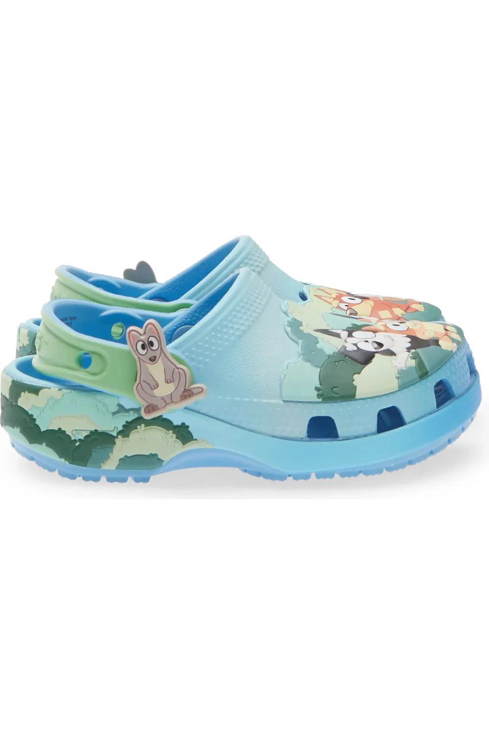 Детские сабо с персонажами Bluey Classic Clog Crocs, Blue Multi — фото 3