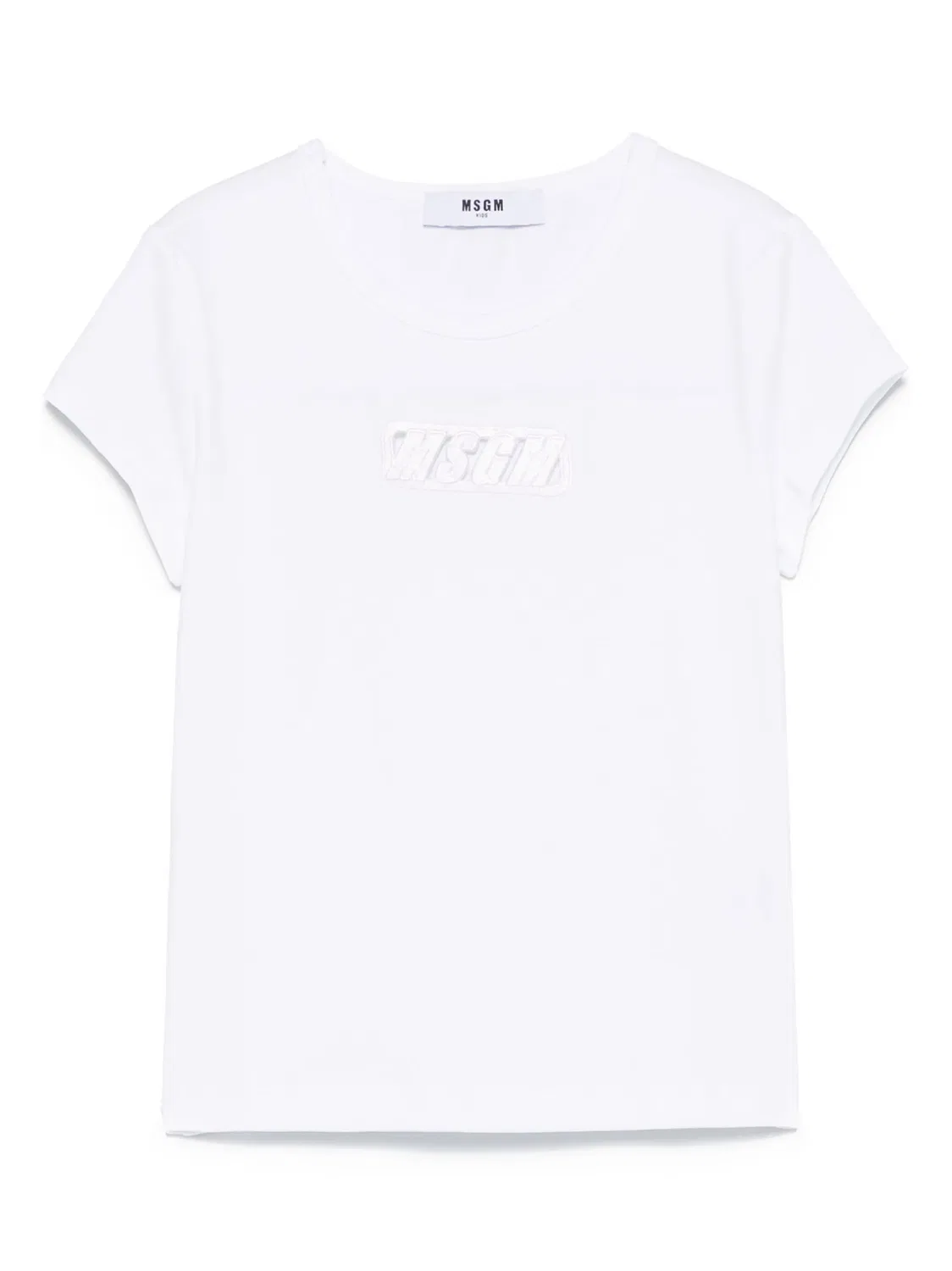Футболка из стрейч-джерси MSGM, белый