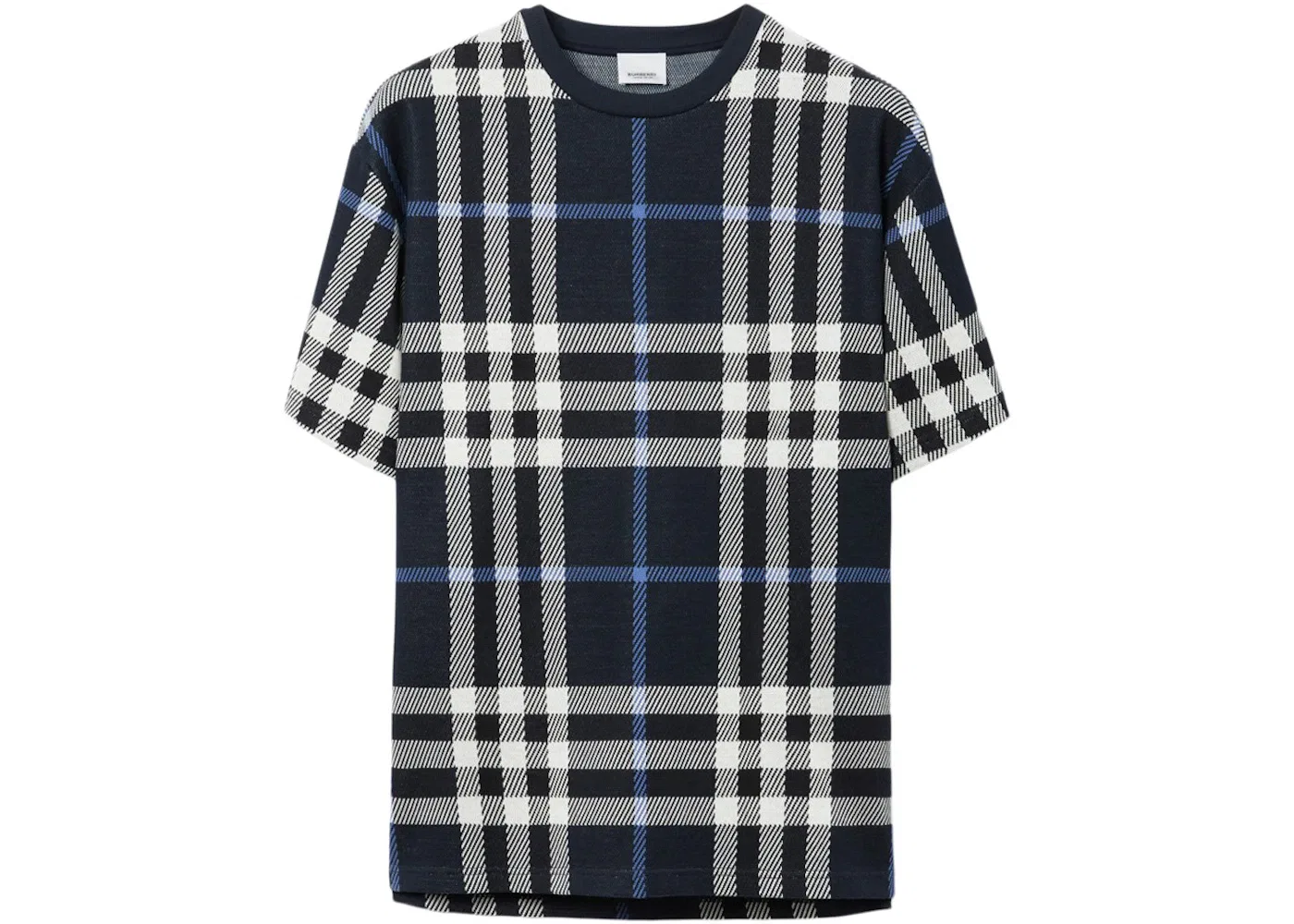 Мужская футболка с принтом Burberry T-shirt, White/Dark Blue
