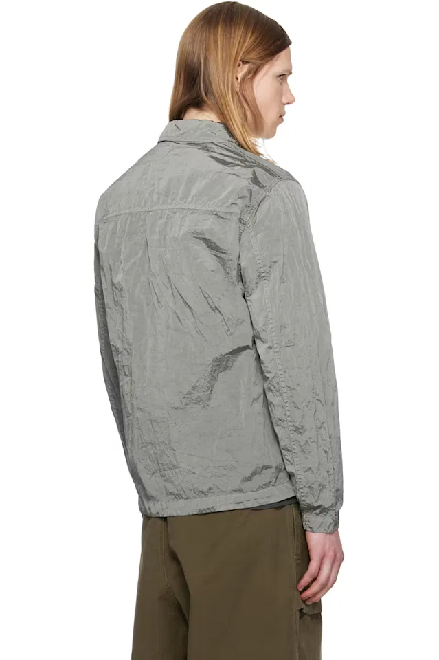 Серая нейлоновая металлическая рубашка Econyl 1200038 Stone Island — фото 3