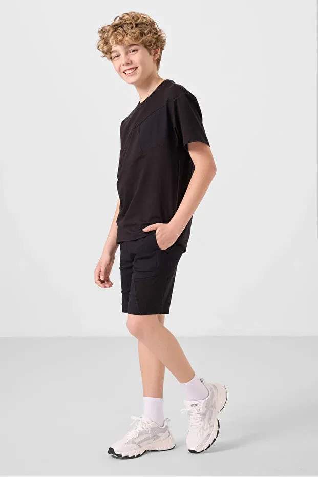 Детский спортивный костюм для мальчиков хлопковый Tommy Life, Black Black — фото 4