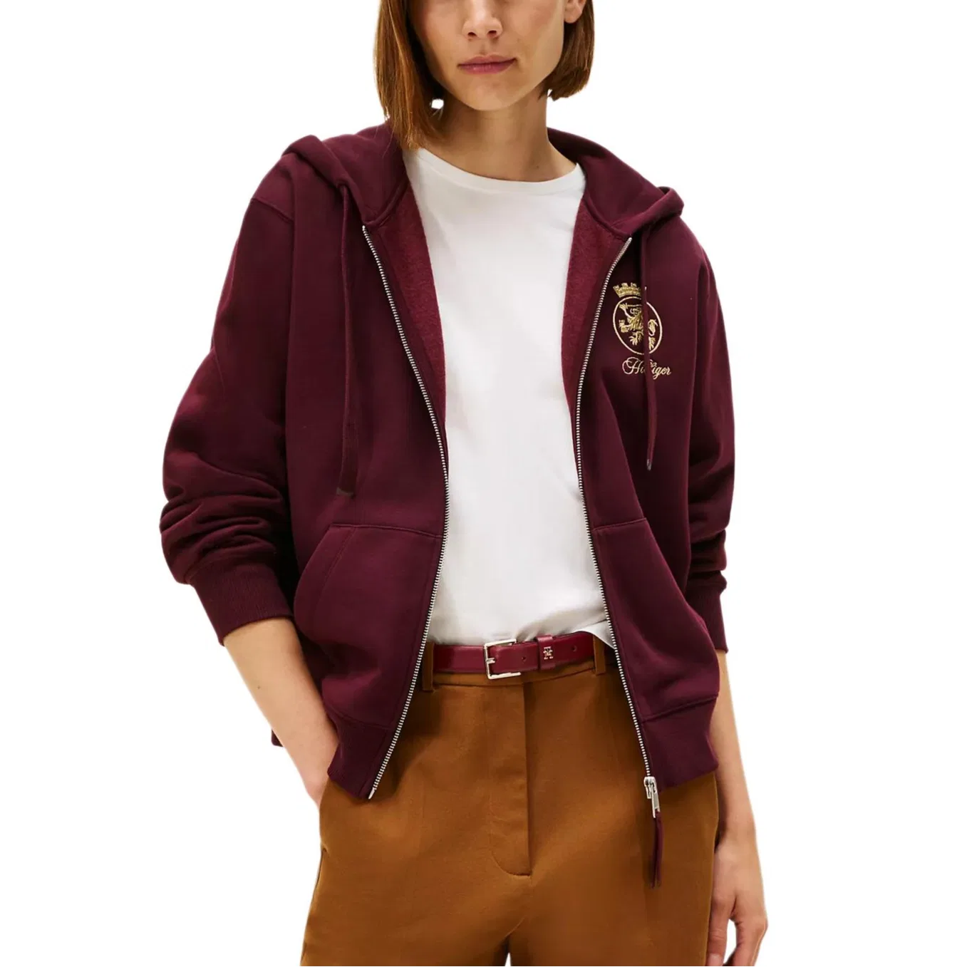 Женский свитшот Tommy Hilfiger, Dark Red XIH — фото 3