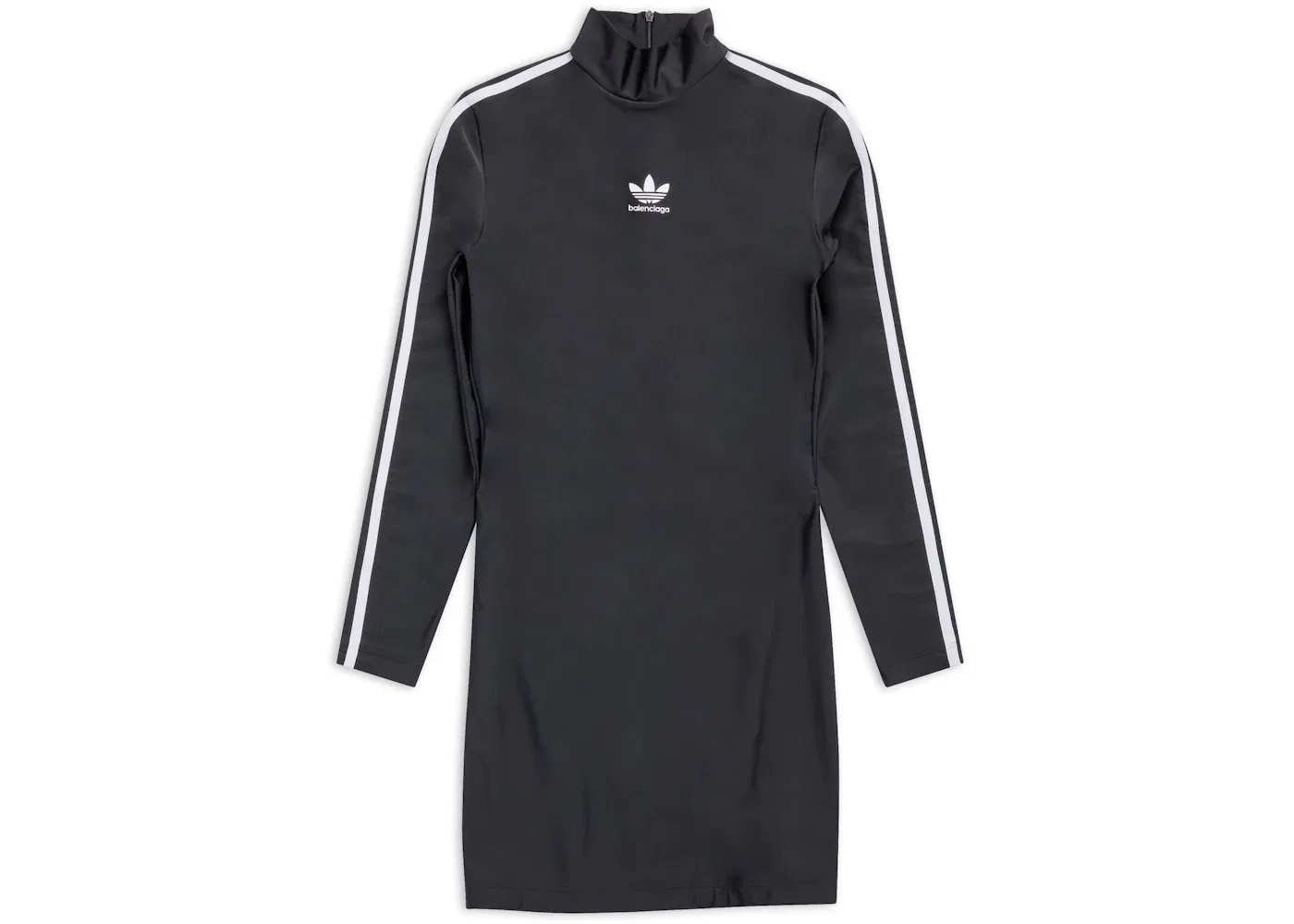 Женское платье с длинным рукавом Balenciaga x Adidas Long Sleeve Mini Dress, Black