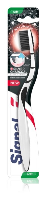 

Мягкая зубная щетка Signal Natural Elements Silver Charcoal