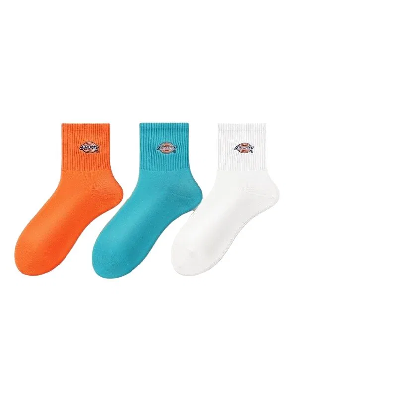Детские носки с длинным голенищем, комплект из 3 пар, Dickies, White/Light Blue/Orange