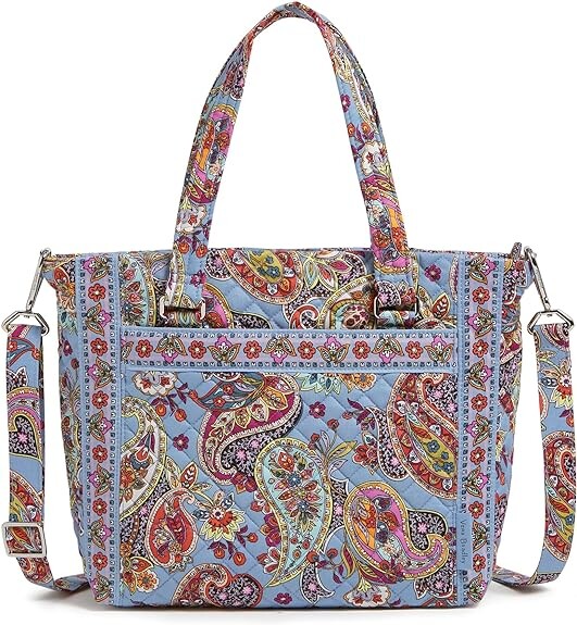 

Хлопковая сумка через плечо Vera Bradley с несколькими ремешками, прованс пейсли