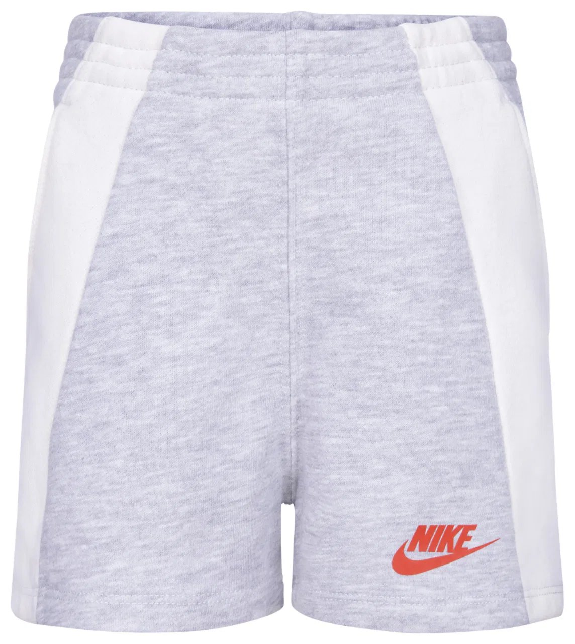 Детские шорты для девочек с принтом XO Swoosh Nike, Light Smoke Grey