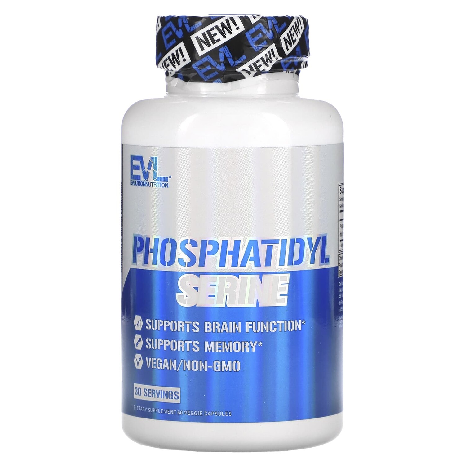

Фосфатидилсерин EVLution Nutrition, 60 растительных капсул