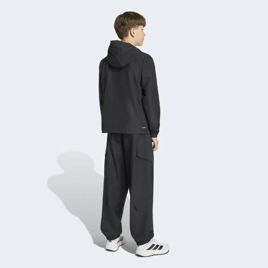 Детский спортивный костюм с принтом Seasonals Woven Utility adidas, Черный — фото 4
