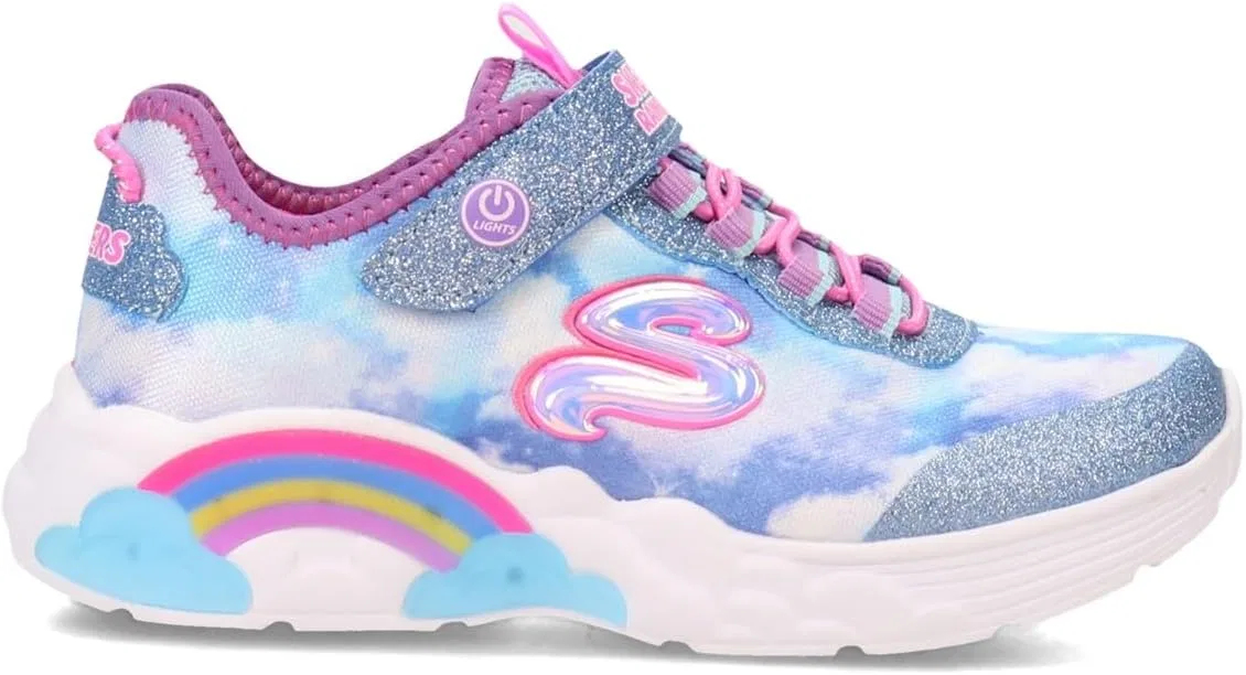 Детские кроссовки для девочек Rainbow Racer Skechers, Blue — фото 3