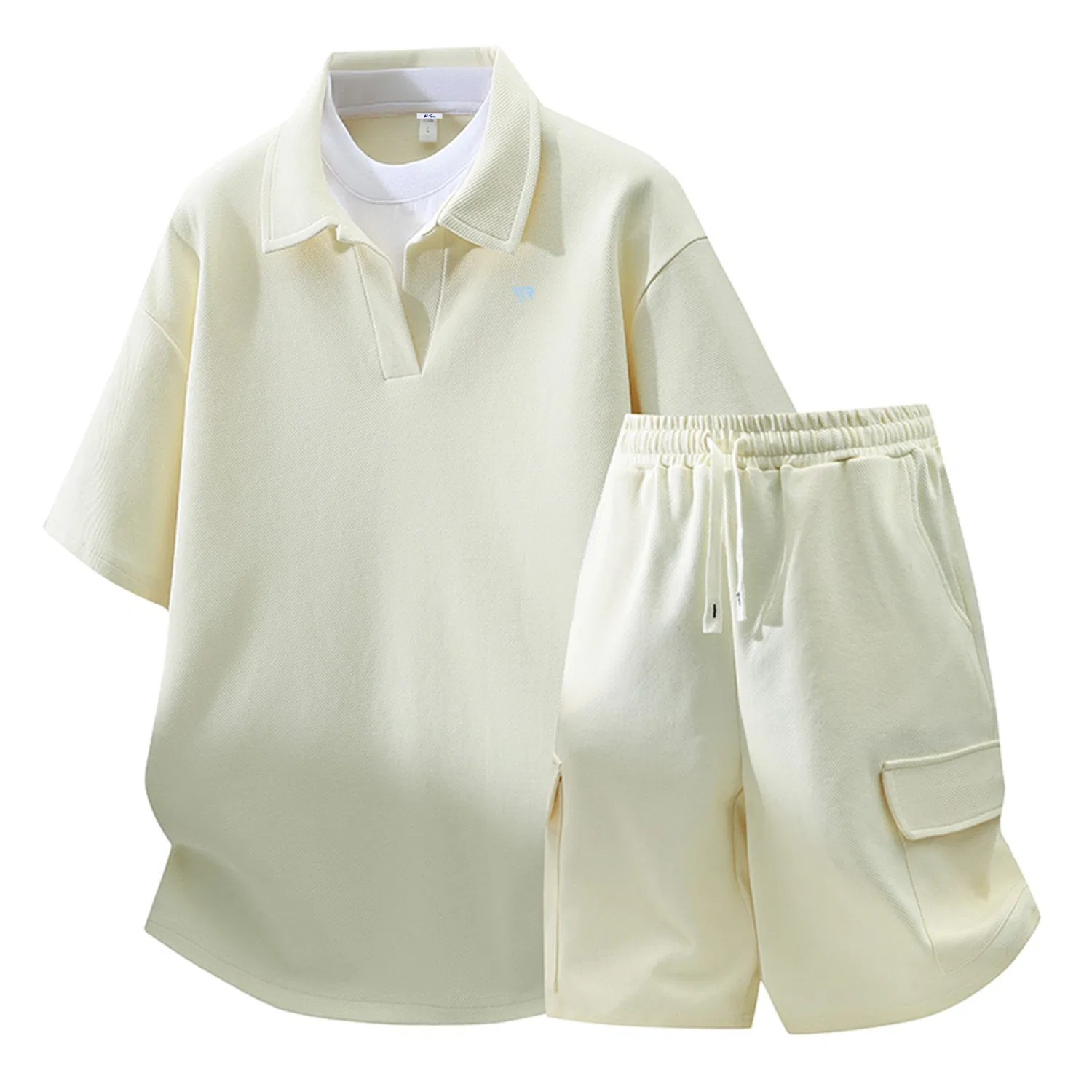 Детский спортивный комплект с отложным воротником Two-Piece Set DIY Badge WARRIOR