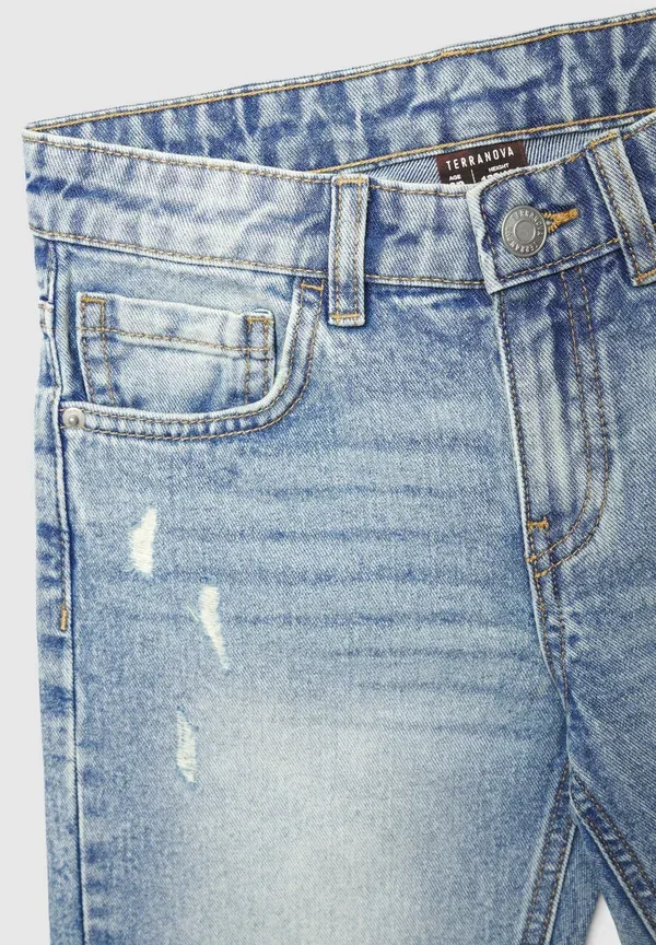 Шорты джинсовые Denim shorts Terranova Blu Denim Chiaro, синий — фото 3