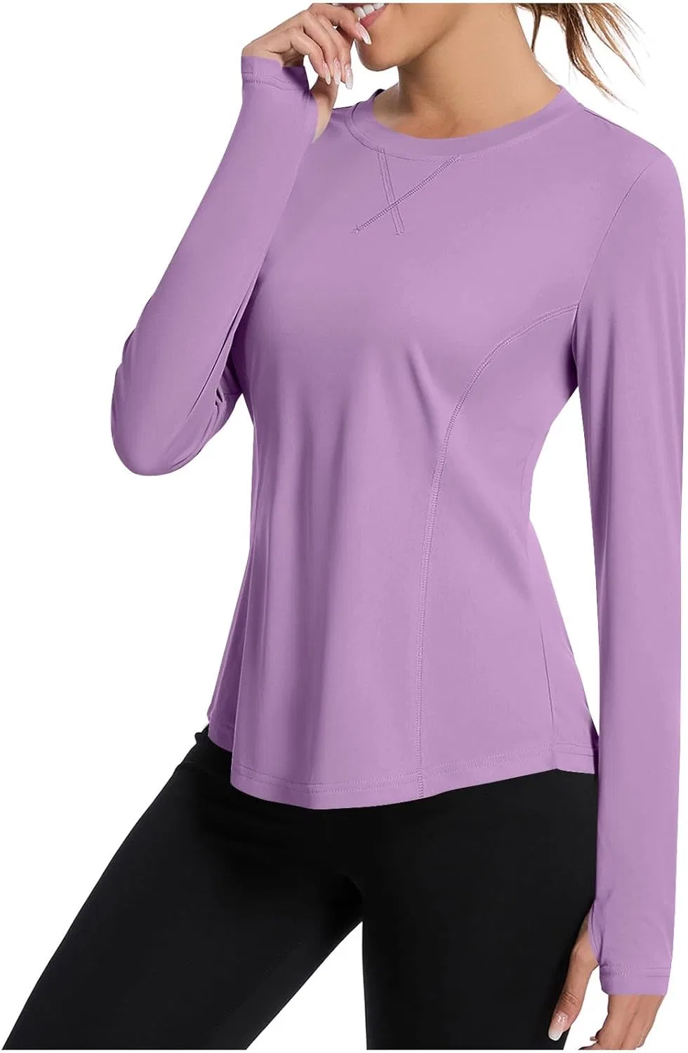 Женская рашгард с UV-защитой UPF 50+ Long Sleeve, Purple