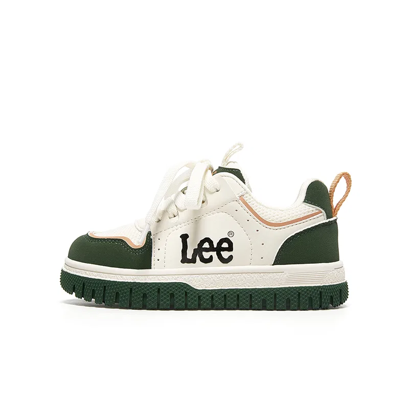 Детские кроссовки для скейтбординга с принтом Lee, Olive Green