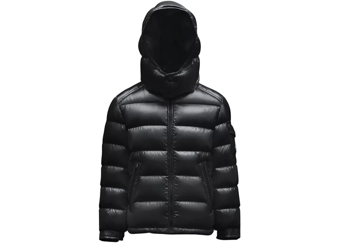 Детская куртка пуховая с принтом Maya Moncler, Black
