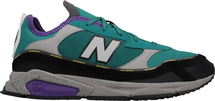 Кроссовки New Balance X-Racer 'Green Grey Purple', зеленый — фото 2