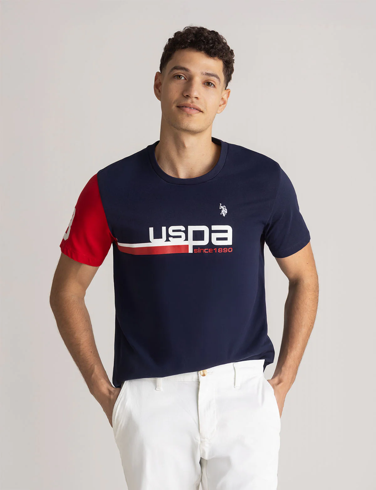 

Футболка U.S. Polo Assn Uspa Graphic Crew Neck, темно-синий