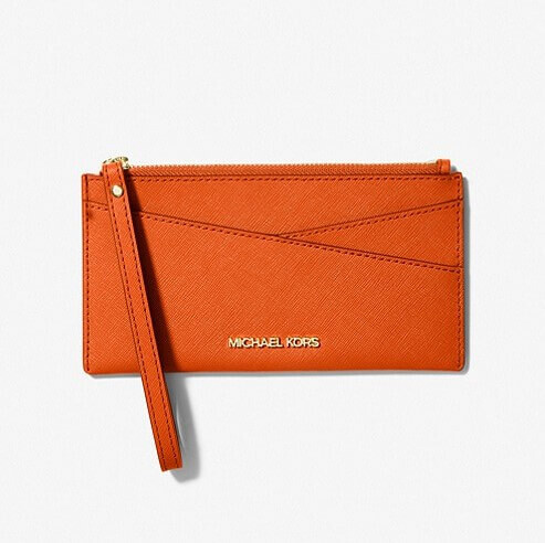 

Кошелек Michael Michael Kors Medium Saffiano Leather, оранжевый