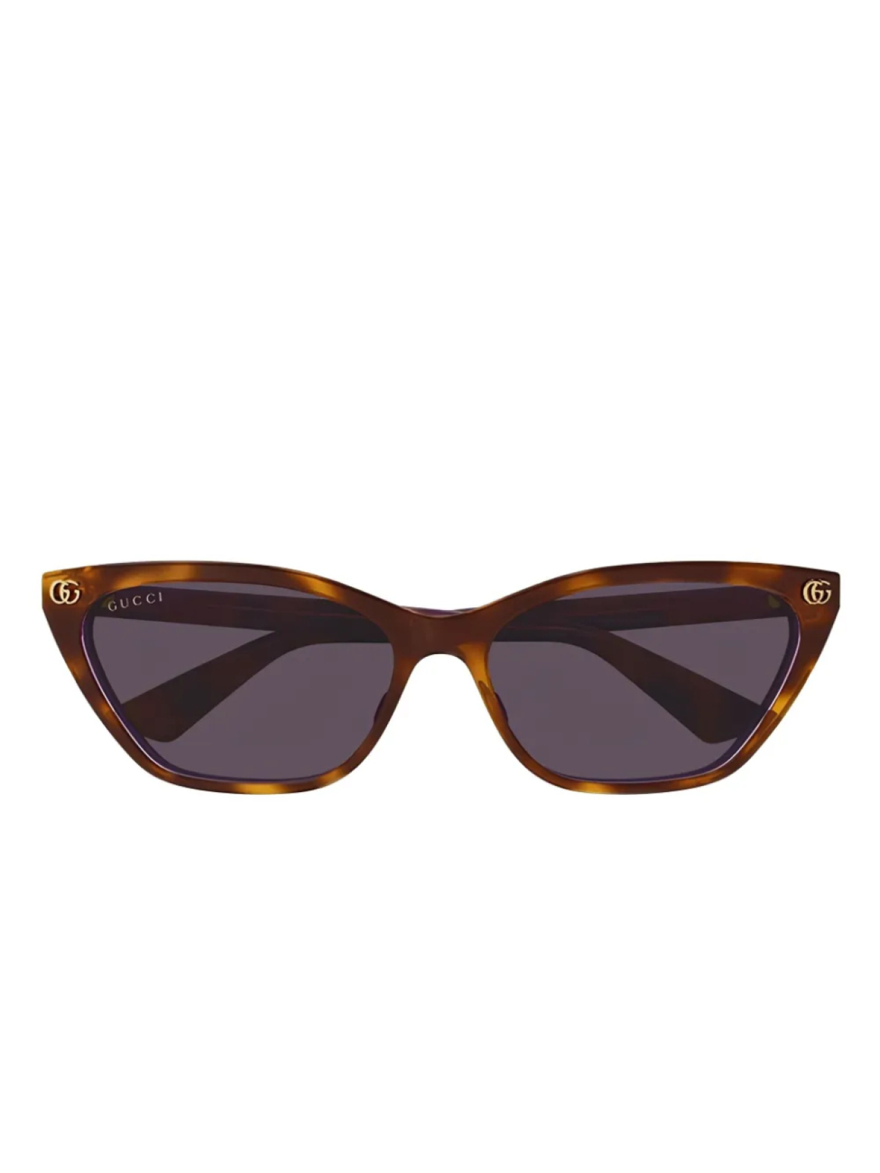 

Gucci Eyewear солнцезащитные очки в оправе 'кошачий глаз', коричневый