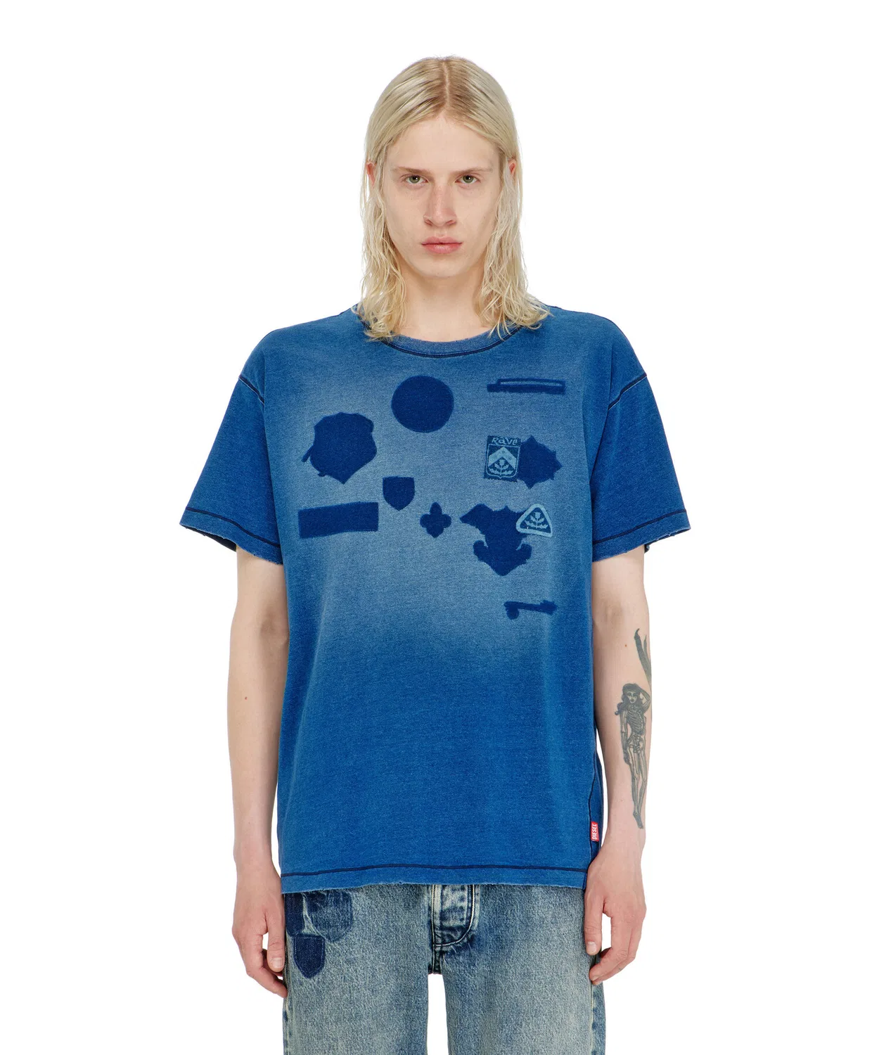 Мужская футболка с коротким рукавом T-NOX DIESEL, Indigo Blue — фото 2
