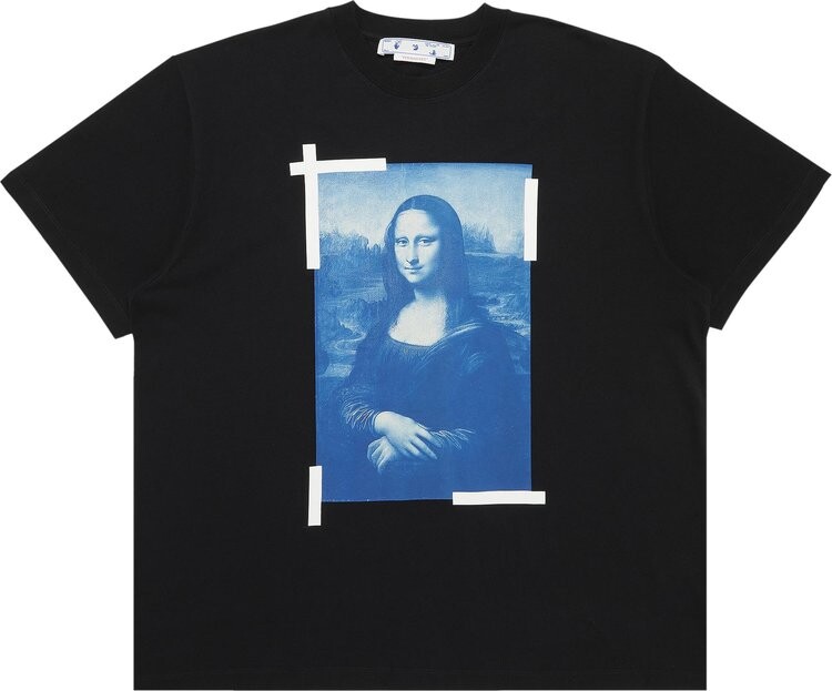 

Футболка Off-White Monalisa Over Short-Sleeve Tee 'Black', черный