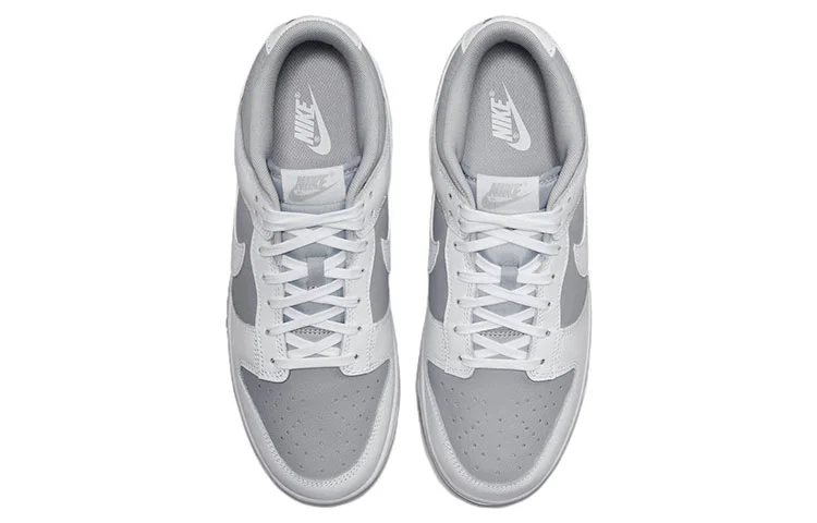Кроссовки Nike Dunk Low Retro, белый/серый — фото 4