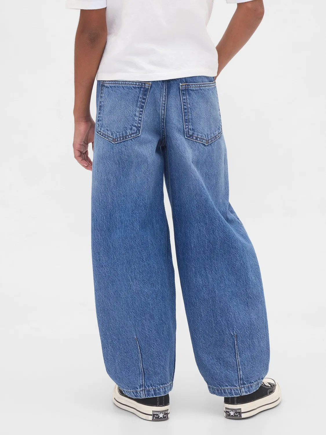 Джинсы бойфренды Gap Easy Baggy Barrel, синий — фото 2