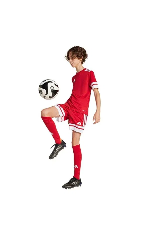 Детские шорты для девочек с принтом squa25 sho y jj2416 Adidas, Red-102278010 — фото 4